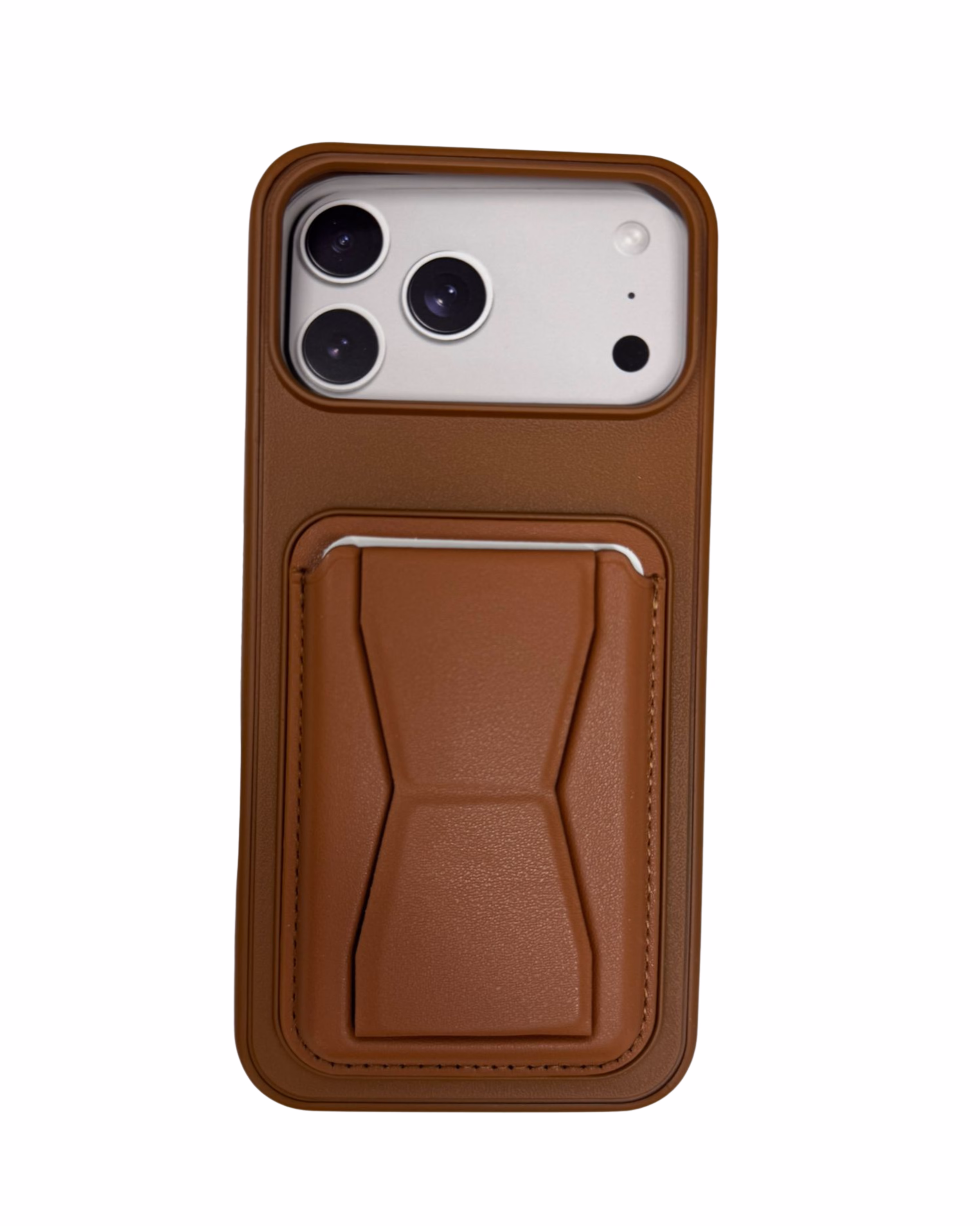 iPhone 17 Pro - GeoCard Stand Case - Brown